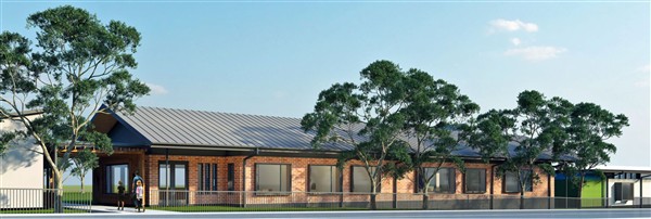 Admin Building Front View