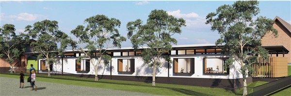 Classroom Building Front View