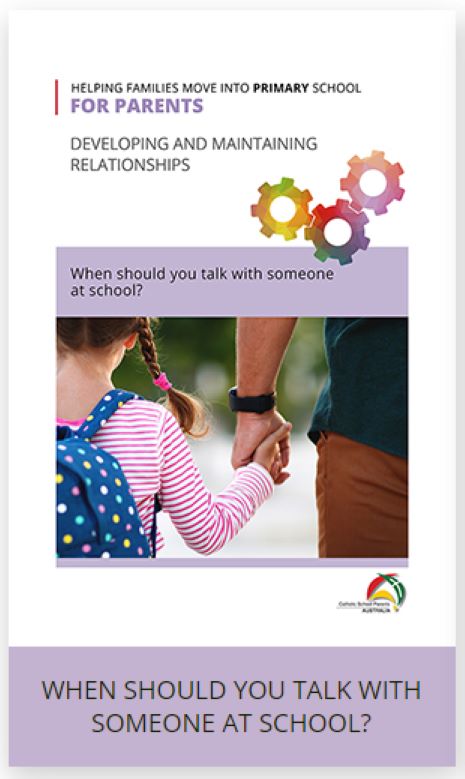 Developing and Maintaining Relationships - When should you talk with someone at school?