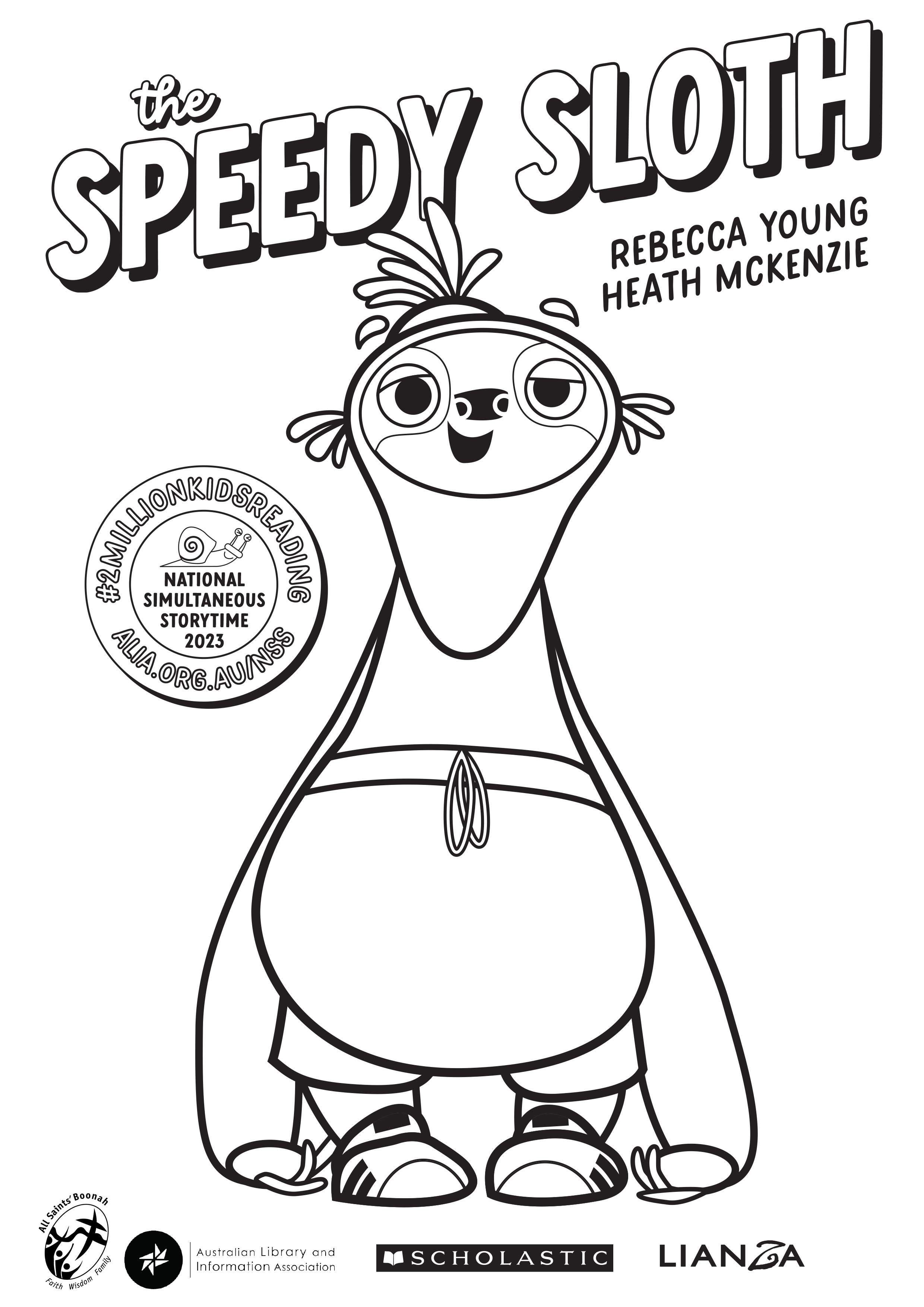 Black and white colouring sheet