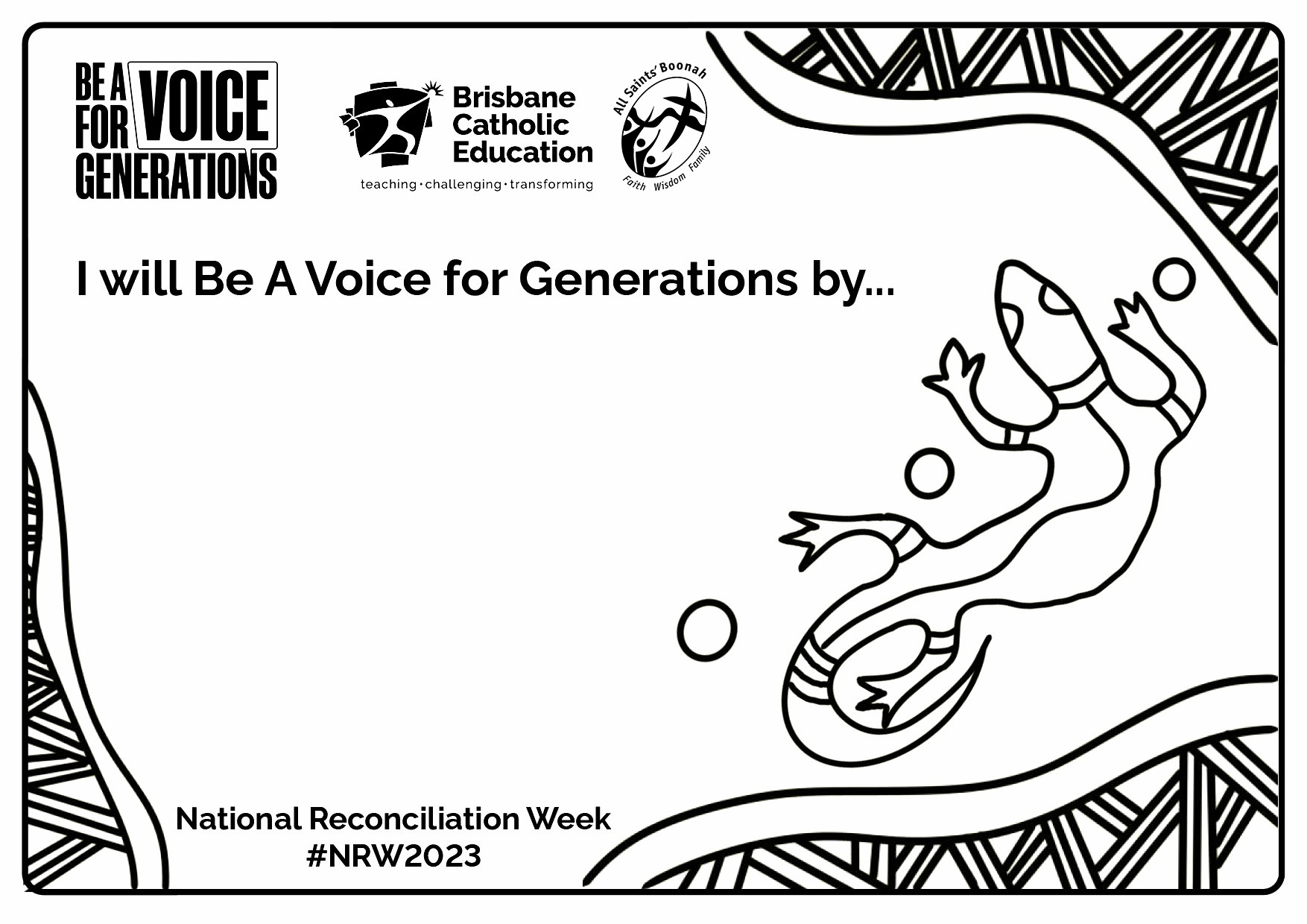 National Reconciliation Week Worksheet