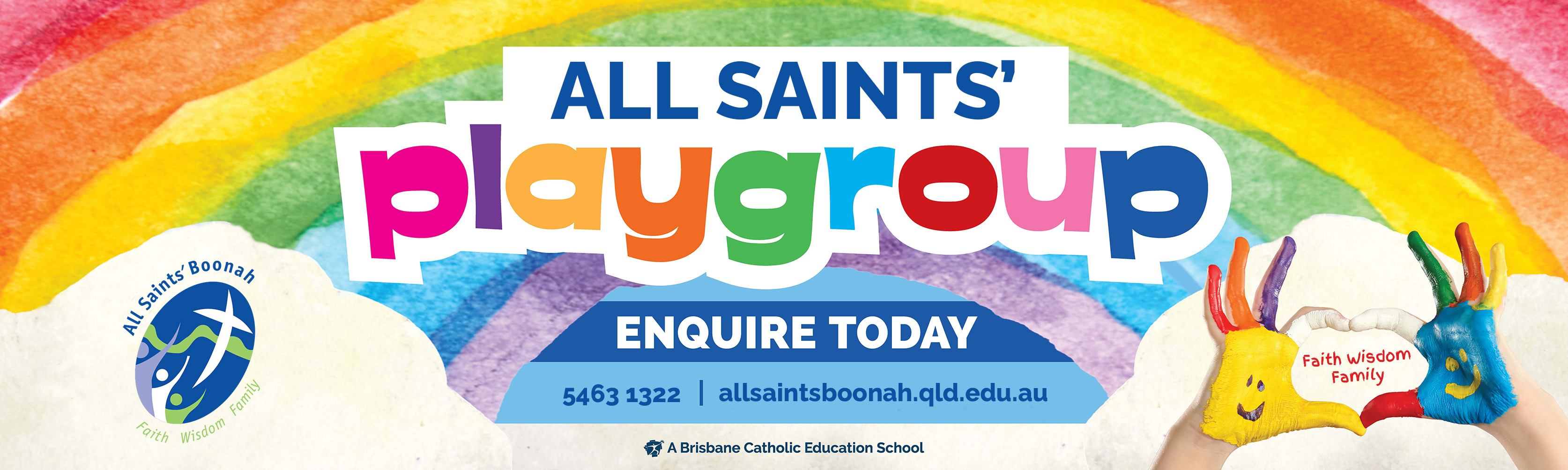 All Sants' Boonah Playgroup Banner